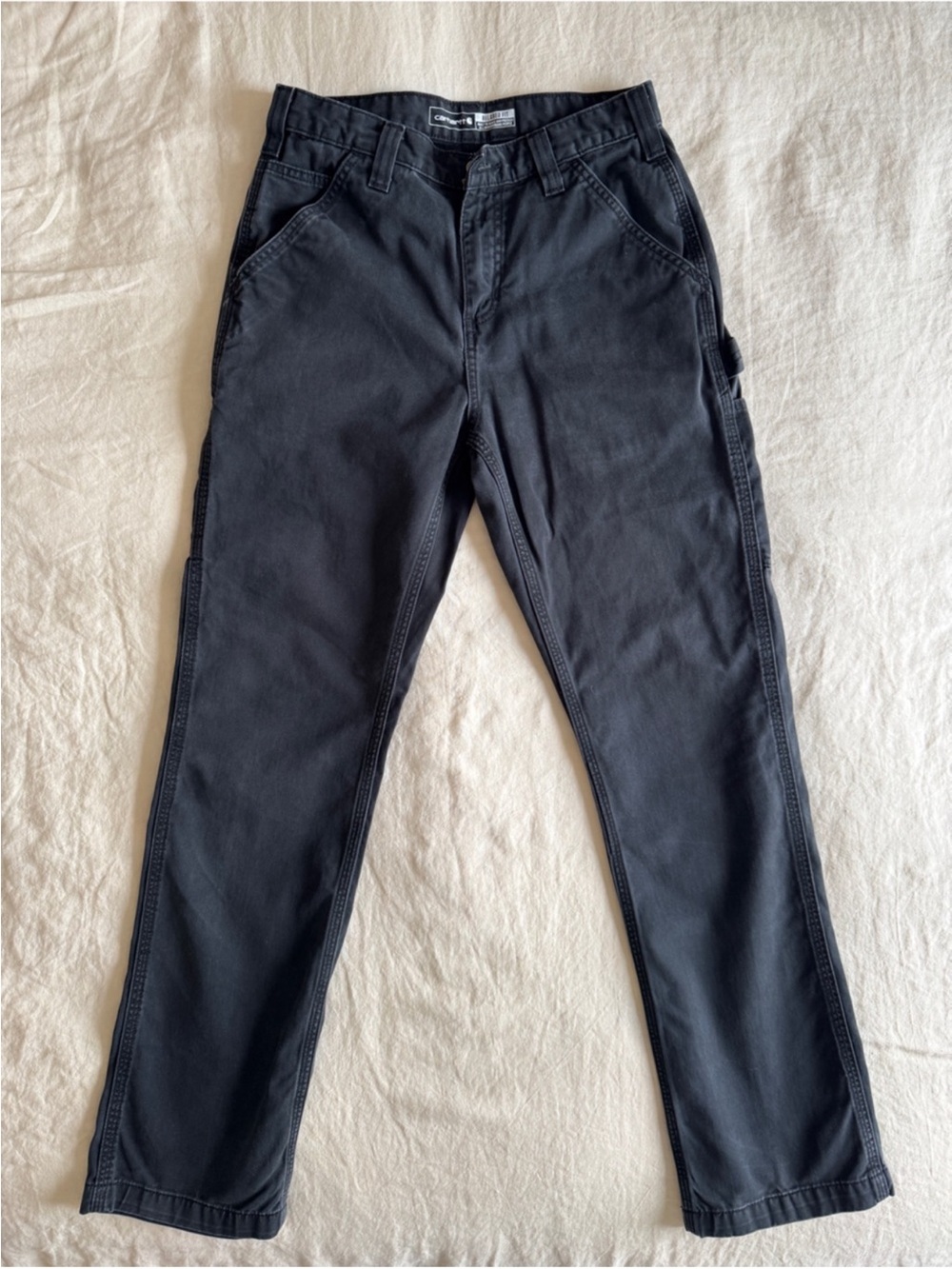 Carhartt Men’s Black Relaxed-Fit Work Pants - size 30x34 - Picture 3 of 4